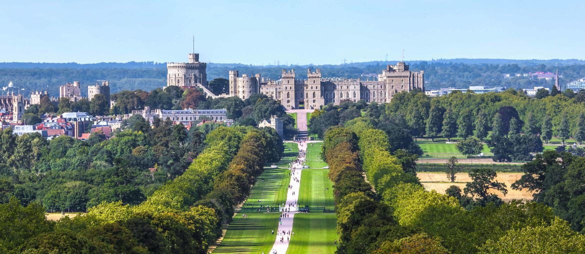 aerial view of windsor castle