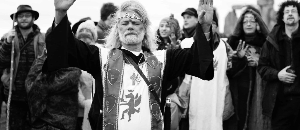 druids gathering at stonehenge