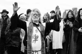 druids gathering at stonehenge