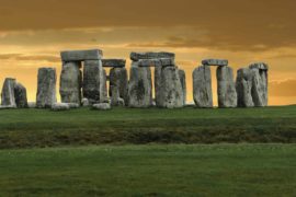 stonehenge at sunset