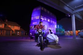 harry potter studio tour london knight bus display