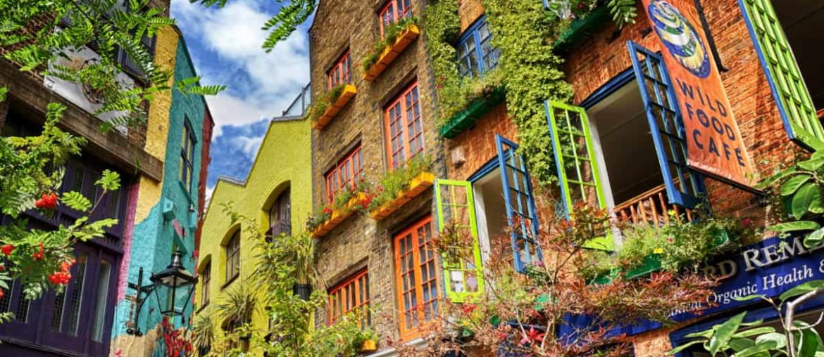 pretty street in london