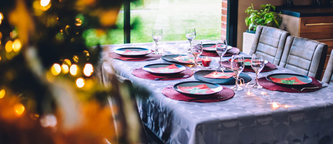 Christmas Dinner Table in the UK
