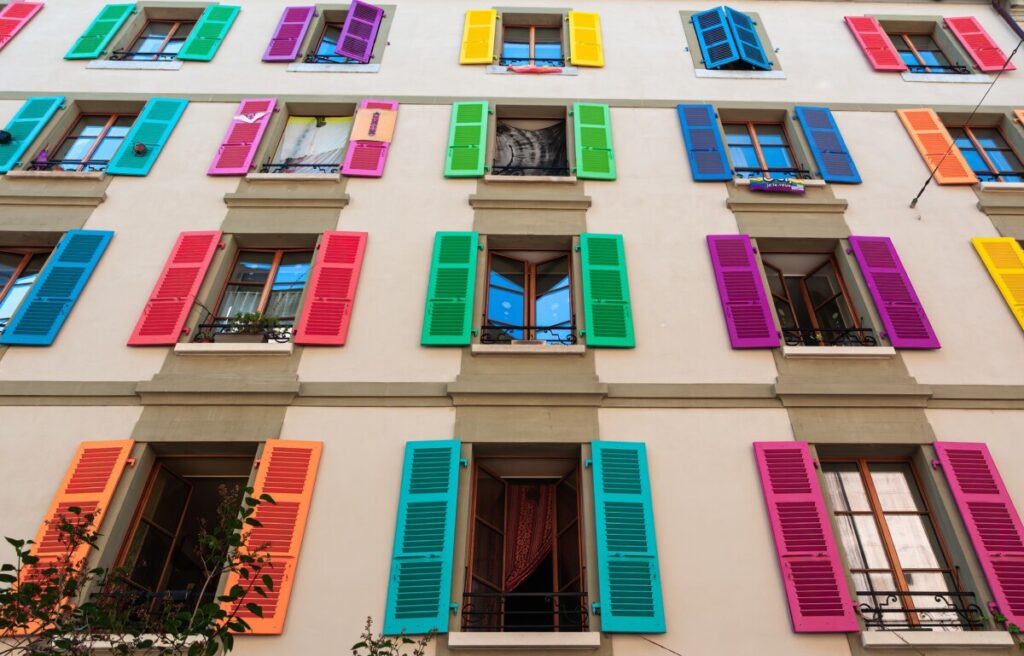 rainbow colours open windows wall lgbtq travel influencers uk