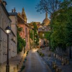 montmartre street by night