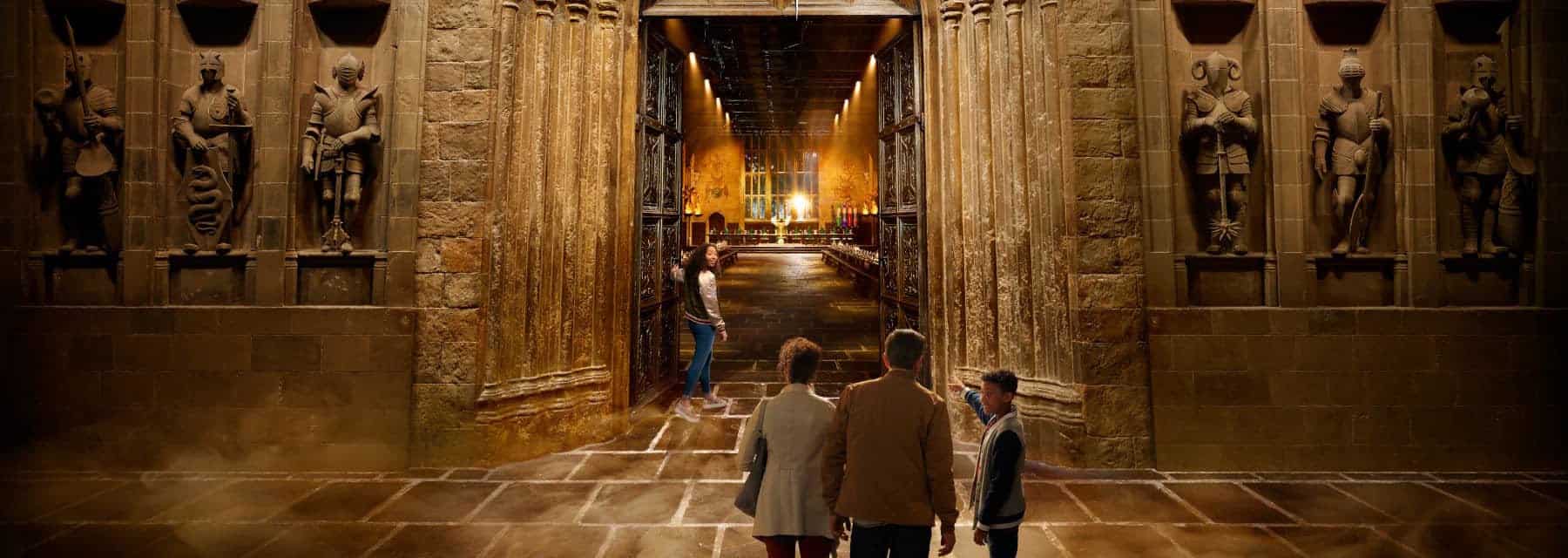 Grand hall at the Harry Potter World